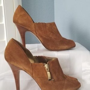Guess Suede Booties- Rust